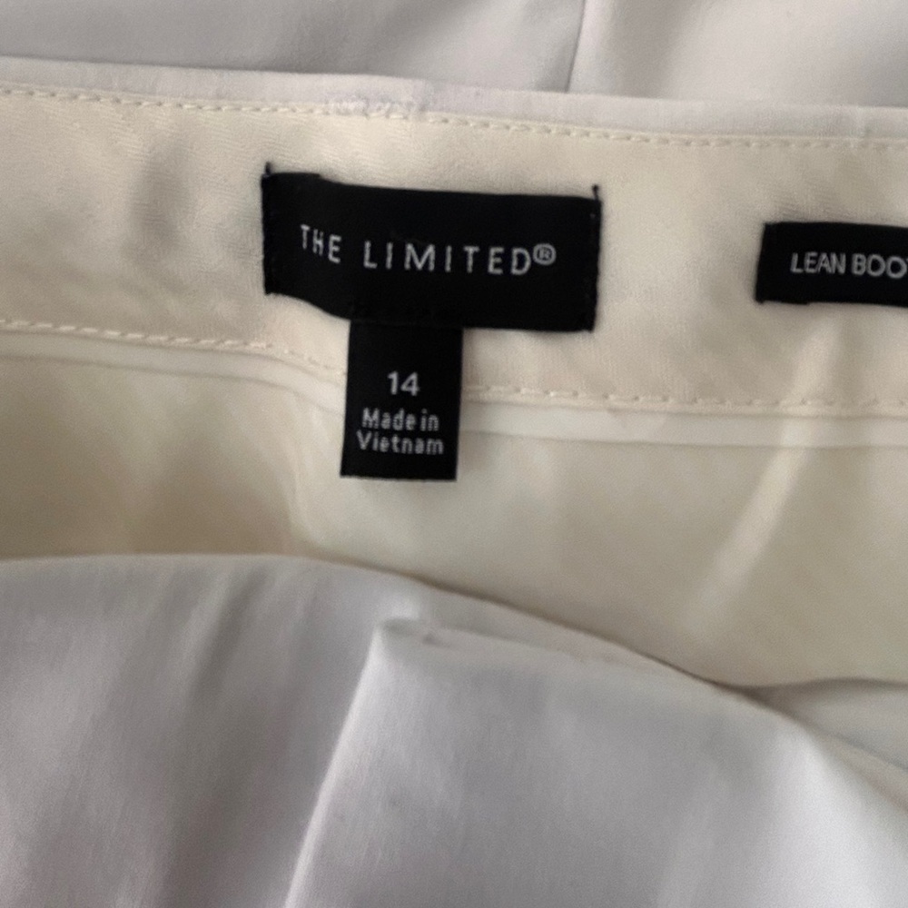 The Limited Lean Bootcut Lined Cuffed White Trouser 14 - Picture 10 of 11